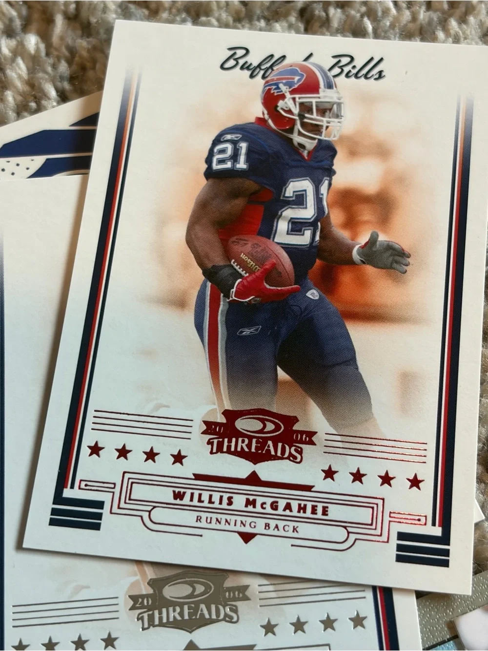 Lot of 28 Willis McGahee football cards Buffalo Bills Miami Baltimore Ravens